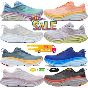 Zapatillas de deporte de diseño para hombre Zapatos para correr Bondi 8 triple negro blanco Airy Blue Sunlit Ocean Nimbus Cloud Luminary Olive Haze Impala Mock Orange Shifting Sand zapato para mujer