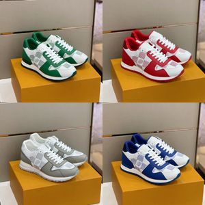 Designer Sneakers RUN AWAY Sneakers Hommes Casual Chaussures En Cuir De Veau Femmes Sneaker Mesh Couleur Baskets Rétro Plate-Forme Chaussures