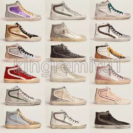 Designer Sneakers Pailletten Schoenen Ster Sneaker Italië Merk Do-oude Vuile Schoen Heren Trainers Mode Glitter Trainer