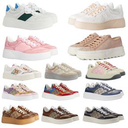 Baskets de créateurs chaussures chaussures de créateurs plates femmes chaussures pour hommes chaussures Plate-forme chaussures décontractées chaussures à plate-forme chaussures décontractées noires peau de vache mélangée à de la peau de mouton