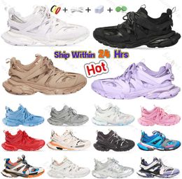 дизайнерские кроссовки Track 3 Повседневная обувь Triple S 3.0 Платформа Черный Белый Зеленый Розовый Темно-синий Холодный Серый Цемент Бежевый Радуга Тень Женщины Мужские Спортивные кроссовки 522ESS