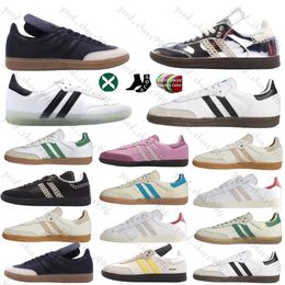 Sneakers de diseñador Vegan OG Blanco Smaba Gum Blue Beige Core Black Bonner Universidad Roja Amarillo Verde y Femenina Primavera Autumno Outumn Outdor Sports Casual