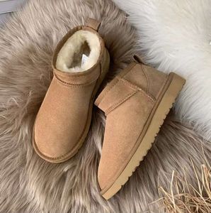 Designer Snowboots Australië Mini Platform uggssy Boot Dames Tazz Tasman Slippers Klassieke instapper Suede Slides Winter Wol Warme laarsjes Huidschoenen Enkellaarsjes YT6