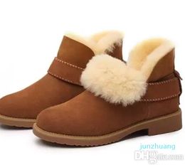 Designer -Snow Boots Martin Boots Femmes Boots Chaussures Classic Design Nouveau Top Real Australia Goat Skin Sheepskin Keep au chaud