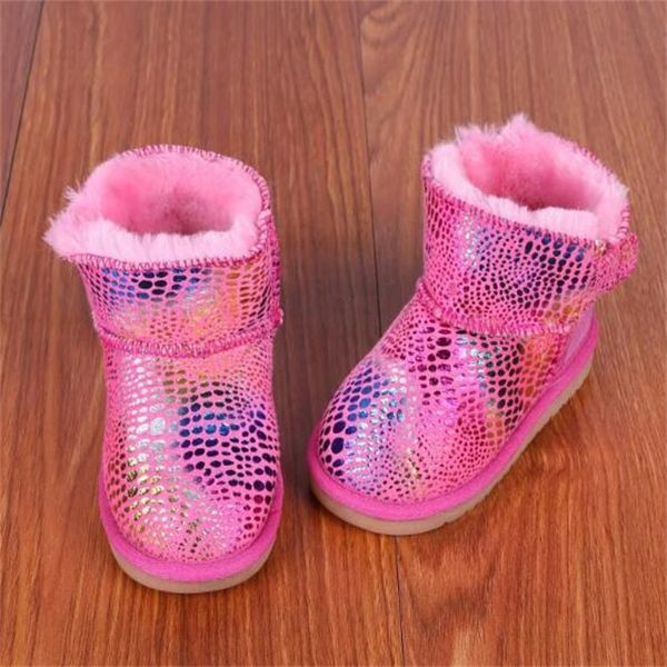 Botas de nieve de diseñador Botas de invierno Lujo australiano Niños Niño Niña Niños Bebé Cálido Estudiante juvenil Tobillo Botines de felpa Botines de moda