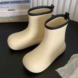 designer sneeuw dames winterplatform Dikke regenschoenen onderlaars bont bottes enkel wollen schoenen schapenvacht echt leer klassiek leer Warme winterschoenen 16,5 cm-21,5 cm