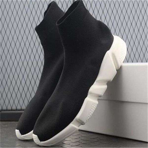 Designer chaussette bottes vitesse formateurs casual luxe femmes hommes pour paris coureurs baskets coureur baskets chaussettes plate-forme de marche chaussure semelle transparente formateur