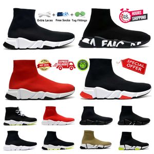 Zapatos de calcetín de diseñador Balencaigaitiess zapatos casuales para mujer entrenador de velocidad calcetines velocidades de bota viaje de zapato s Zapatillas de deporte rojas blancas Zapatos de corredor Deportes al aire libre