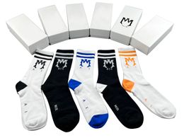 Chaussettes de créateurs pour hommes de haute qualité coton pur coton mensocks à la mode et tricot en gros tricoté