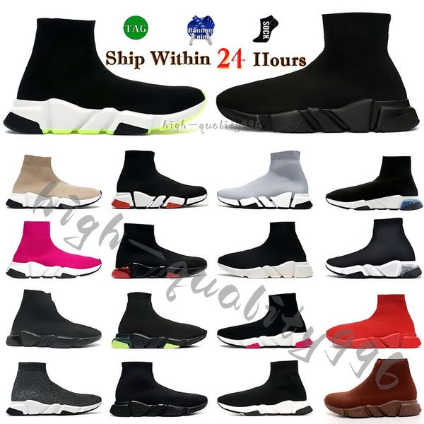 Chaussettes de créateurs Chaussures Graffiti Baskets Blanc Noir Rouge Beige Rose Chaussures à lacets à semelles claires Chaussettes jaune néon Speed Runners Chaussures à plateforme Hommes Femmes Chaussures d'athlétisme