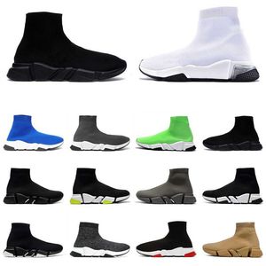 Balenciaga balencaigas Designer Paris chaussettes Sneaker Triples vitesse recyclé Graffiti formateurs plate-forme hommes coureur maître femmes Sneaker classique vitesses formateur