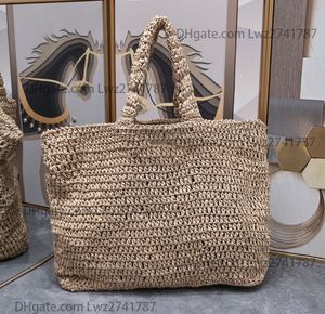 Sac fourre-tout en crochet de paille souple de styliste, sac à bandoulière pour femmes, sacs à main de mode