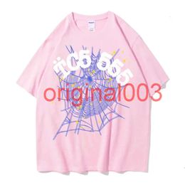 Designer SP5der 5555 Chemises Young Thug T-shirt Hip Hop Mens and Womens Sweat à capuche de haute qualité Spider Spider Powder Pullover 555555 European Taille S-XXL GB