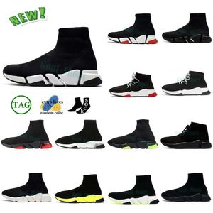 Speed ​​Speed ​​Trainer Chaussures décontractées Black Graffiti ClearSole Lace Up Oreo Spee