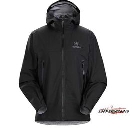 Designer Sport Jacket Winddichte jassen Beta Jacket Heren Mountain Winddicht comfortabel en duurzaam Sprintjack met capuchon Black M 6V4E