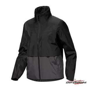 Veste de sport de concepteur Vestes à vent de veste Solano Veste imperméable, combinaison d'assaut minimale minimaliste pour femmes, noir / graphite Hyu2