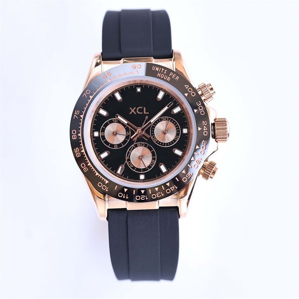 Oyster Perpetual Rise Gold Watch Designer Relojes deportivos para hombre 2813 Movimiento automático 41 mm Correa de caucho Zafiro Relojes Waterprof