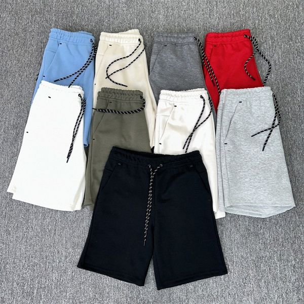 Designer Sports Pantalon court Tech Fleeces Shorts Hommes Femmes Lettre Impression Bande Sangle Casual Sweats À Capuche Survêtements Vêtements D'été Vêtements De Plage Tech W7mA #