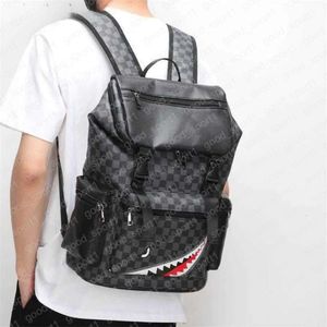Designer Sprayground mochila mochila Versión coreana Men Back Pack de moda