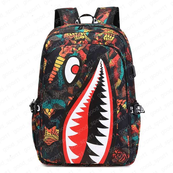 Designer Sprayground Backpack Nouveau sac d'école pour enfants spécialisé Sac élève SHARK IMPRESSION PRESSIONNE LEGOBLE LEGLETHONDE MINBOS MINIMALIST SAG 895