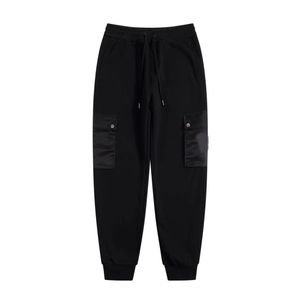 Designer printemps et hiver style cargo nylon grande poche plus pantalons de survêtement épais en polaire lettres de mode sportive décontractée hommes et femmes