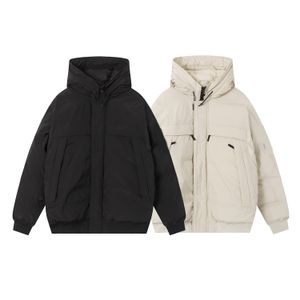 Designer Printemps et hiver Sweat à capuche pour hommes et femmes en vrac épaulette de mode manteau en coton brodé veste manteau de pain noir gris en option