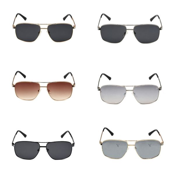 Gafas de sol cuadradas de diseñador Protección UV polarizada Gafas de sol de lujo de moda Hombres Mujeres Seis colores para elegir