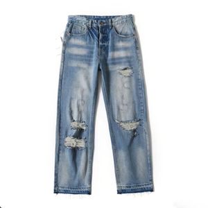 Designer Stack Jeans Europese Paarse Jean Mannen Borduren Quilten Gescheurd voor Trend Merk Vintage Broek Heren Vouw Slanke Skinny Mode Jeans Di_girl