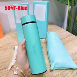 Designer Stainless Steel Thermos Bottles Sport Vacuum Flask Letter Pattern Designer Insulation Cup For Camping Climbing Hiking 94 models for choose