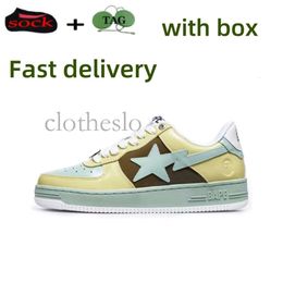 Designer Stale Low Men Bathing Ape Casual Shoes Star SK8 Stas Color Camo Staesi Combo Bad Pink Pink Trainers Leer Apen Groen Black Witte Women Sneakers 631