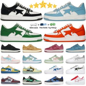 Designer Star Casual Shoes For Men Women Sneakers Patent Leather Black Witblauw Bordeaux Grijs Skateboardplatform Jogging Walking Shoe Trainers Kinderschoenen