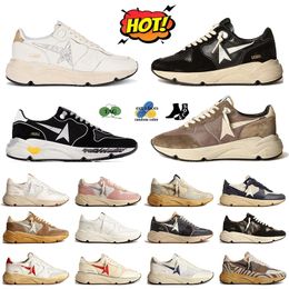 Designer Star Casual Chaussures Hommes Femmes Tennis Chaussures Star Luxe Baskets Marque Italienne Coureurs Sports Argent Noir Blanc Paillettes Fold