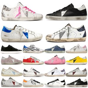 Diseñador estrella zapatillas de deporte sucias hombres mujeres zapatos casuales negro blanco rosa astilla verde azul rojo cuero gamuza para hombre para mujer al aire libre casual deportes entrenadores