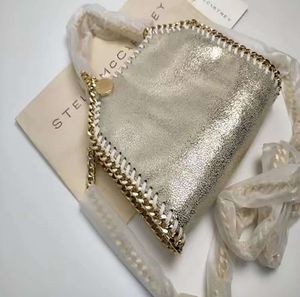 Concepteur Stella Mccartney Falabella sacs Mini fourre-tout femme métallisé argent noir minuscule Shopping femmes sacs à main en cuir épaule