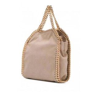 Designer Stella McCartney Falabella mini sac fourre-tout Luxury Femme Métallique Sliver Gol