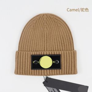 Designer Stone Black Beanie Winter gebreide beanie wollen hoed vrouwen dikke gebreide dikke warme faux bont pom beanies hoeden vrouwelijke motorkap 6498459