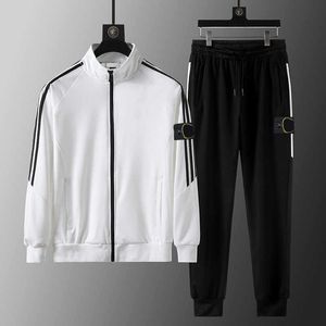 Designer Stones Island modekledingset lente herfst heren sport- en vrijetijdsset vest met opstaande kraag jas trend elke jonge mens