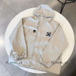 Designer Stones Island Veste Vêtements d'extérieur Badges Chemise à glissière CP Comapny Veste Lâche Style Printemps Hommes Top Oxford Portable Stones Island 3337