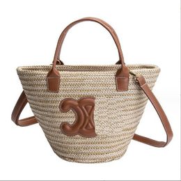 Designer Strozakken Mand Dames Emmer Tas Handtas Tote Strandschouder Crossbody Dameshandtassen 2023 Ontwerperstassen Woody Totes Portemonnee G231006