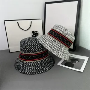 Chapeaux de seau de paille de créateur mode cow-boy grand royaume pêcheur classique G CAPS pour les femmes pour hommes.