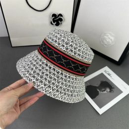 Designer Straw Bucket Hats For Womens Fashion Cowboy Hat Fisherman Classic G Caps Mens Big Brim Sun Visor Luxury Baseball Cap 2303252D