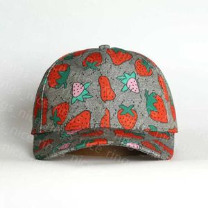 Casquette de baseball de fraise de concepteur Chapeau de godet Mode Hommes Femmes Chapeaux ajustés pour coton Imprimer Lettres Casual Cactus Fisherman Caps Casquette Miss Vendeur