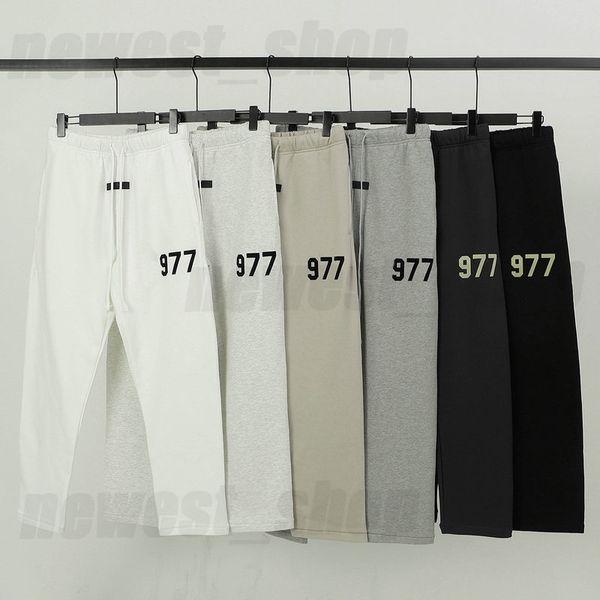 designer streetwear mens womens pants classique 1977 lettre imprimer lâche Cordon de serrage oversize high street pantalons de survêtement Joggers hip hop pantalon