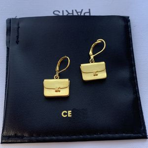 Boucles d'oreilles de designer pour femmes Diamant Mode CELI Triomphe Pendentif carré Boucle d'oreille en or de luxe Bijoux de fiançailles de mariage Cadeau de vacances de Noël en gros