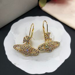 Designer Stud oorbellen Vivian Luxe Women Fashion Sieraden Oord metaal Parel Earring Cjeweler Westwood Woman Hjhgjsd