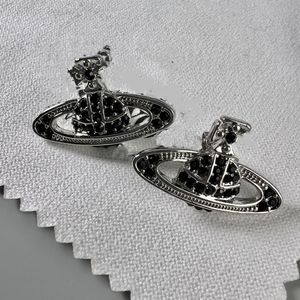Designer Stud Oorbellen Viviane Luxe Vrouwen Mode-sieraden Saturn Earing Parel gouden Oorbel cjeweler planet Westwood Vrouw 8540