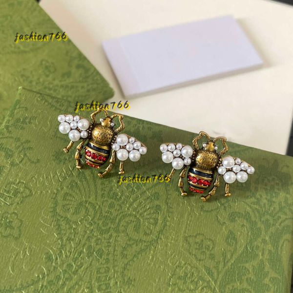Boucles d'oreilles de styliste Vintage abeille, haute qualité, amour parfait, bijoux pour femmes, cadeau non allergique, timbre, à la mode, 2024