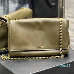 Designer-Suede Messenger Bags Zijzakken voor vrouwen omkeerbare ketting Crossbody tas glad lederen handtas portemonnee magnetische klep mode gouden metalen letter verwijderbaar