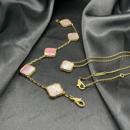 Diseñador de joyas 4/ Trébol de cuatro hojas Collar de diseñador Colección de joyas Collar de mujer Pulsera Pulsera Regalo Joyería de lujo