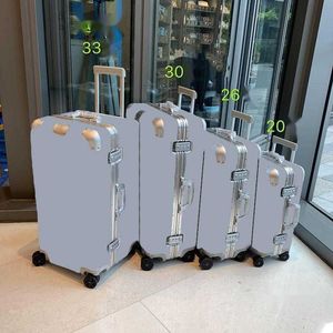 Designer koffer unisex Fashion Bag Boarding Doos Grote capaciteit Bagage Zak Travelzakken Trolley Case Aluminium Magnesiumlegering